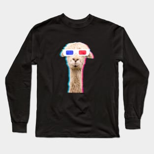 3D awesome llama Long Sleeve T-Shirt